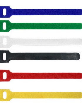50Pcs Cable Cord Ties Nylon Strap Hook Reusable Durable Loop