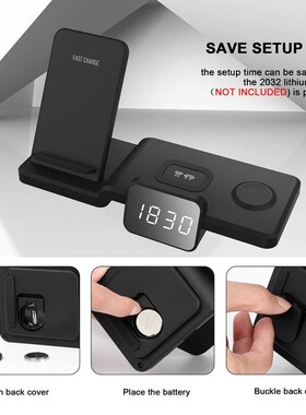 10W Qi Fast Wireless Charger Stand For IPhone 11 XR X 8 App