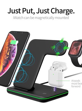 15W 3 in 1 Wireless Charger Stand for iPhone12 11 XS XR X 8