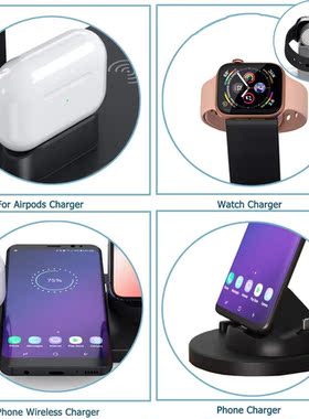 3 in 1 Charging Station For Apple Watch SE 6 5 4 3 2 1 iPho