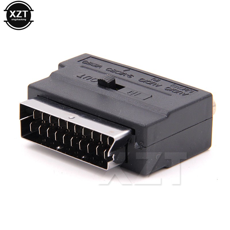 1pcs 3 RGB Scart Composite RCA SVHS S Video AV TV Audio For - 图0