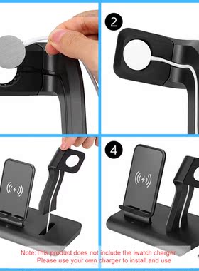 Wireless Charger Stand QI Charging Dock Station Holder For