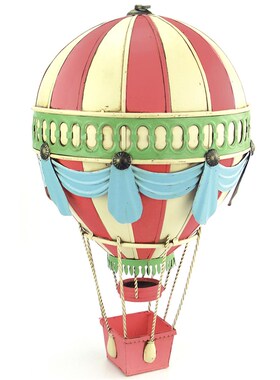 复古铁艺模型19世纪欧洲热气球吊饰 酒吧吊挂摆件家居饰品礼物