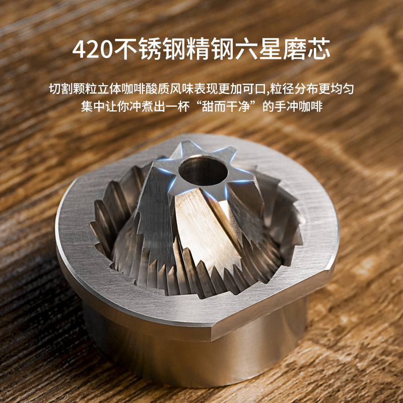 HiBREW咖喜萃G4B外调节手摇磨豆机咖啡豆手动研磨机意式手磨手冲 - 图2