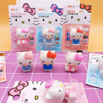 A positive KT cat assembly eraser creative cartoon cute three-dimensional styling polished and removable childrens toy 99