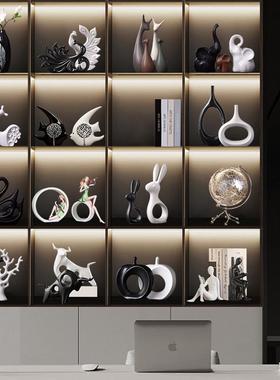 现代轻奢办公室大平层摆件家居客厅酒柜餐柜装饰品乔迁新居礼物