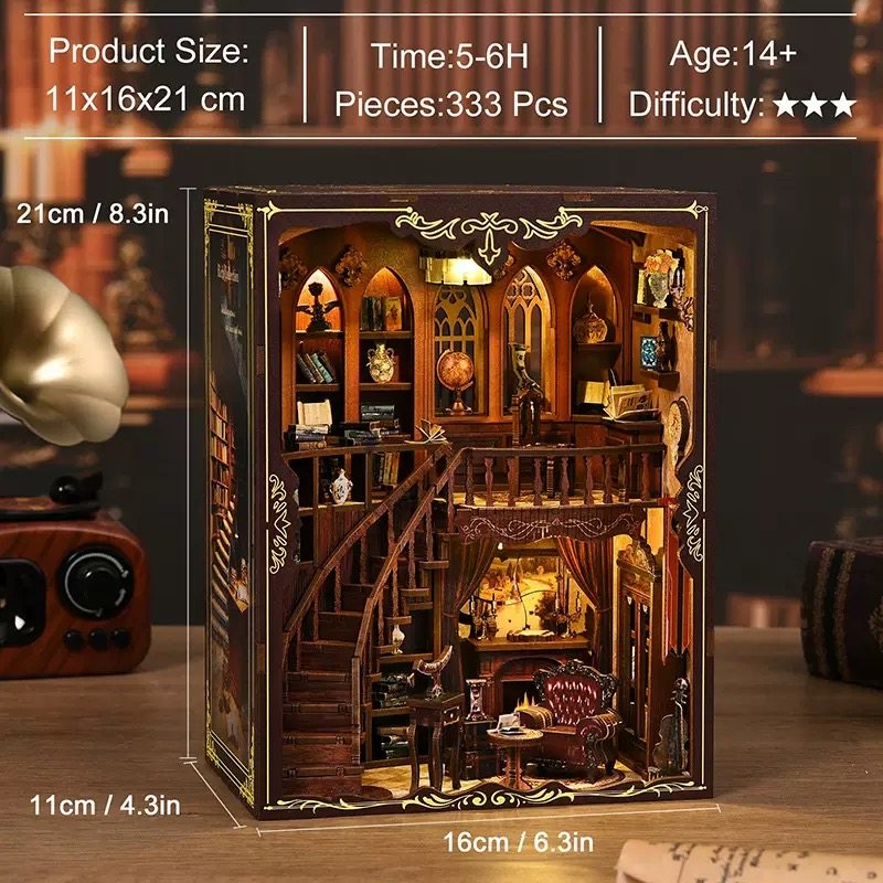 木质拼装书立diy小屋复古立体书节日礼物送女友,淘宝优惠券,粉丝福利购,淘宝优惠卷