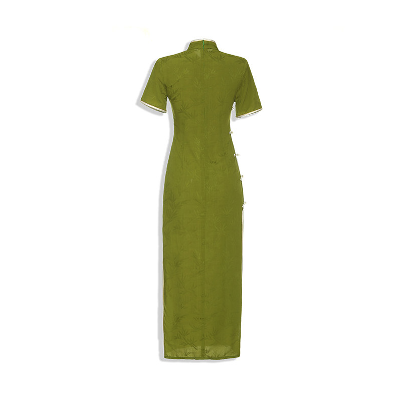 春夏民国风立领盘扣年轻款日常裙子 吾伴你旗袍