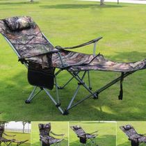 Folding Chair Outdoor Pituitary Fishing Chair Portable Backrest Afternoon Bed Beach Chair Dual-use Escort Bed Self Driving Camping Bed