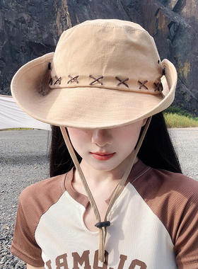 孙影熙cici西部牛仔帽辣妹登山帽