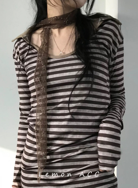 复古小众酒窝小卷同款y2k刺绣星星围巾女可爱细版丝巾千禧辣妹