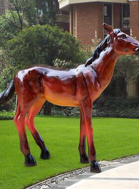 十二生肖玻璃钢雕塑鼠牛虎兔龙蛇马羊猴鸡狗猪园林景观装饰品摆件