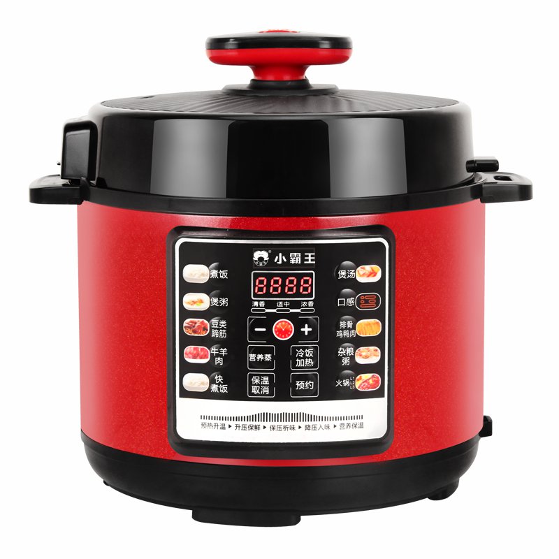 小霸王0涂层家用电压力锅304不锈钢智能2.5L4L5L6L多功能电高压锅 - 图3