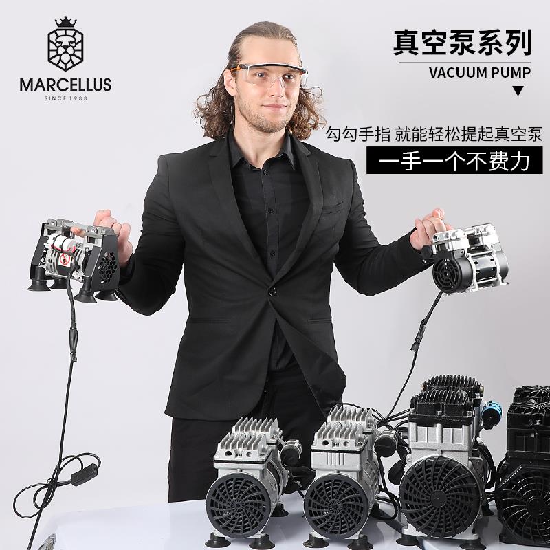 马塞勒斯无油真空泵低音工业级抽气泵抽真空机负压泵实验室真空泵 - 图0