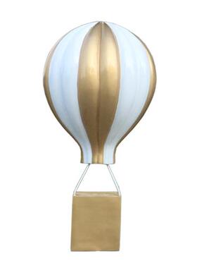 欢迎回家摆件玻璃钢铁艺房地产营销中心小提琴热气球雕塑