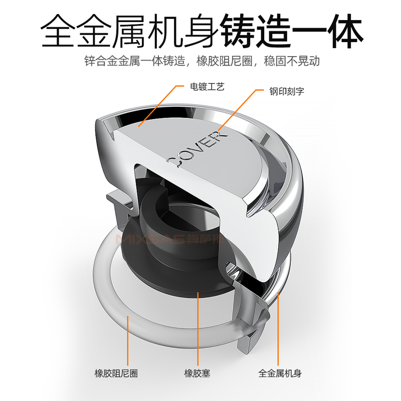 金属汽车点烟器防尘塞插口插孔头防触电装饰品车用通用安全保护盖 - 图2
