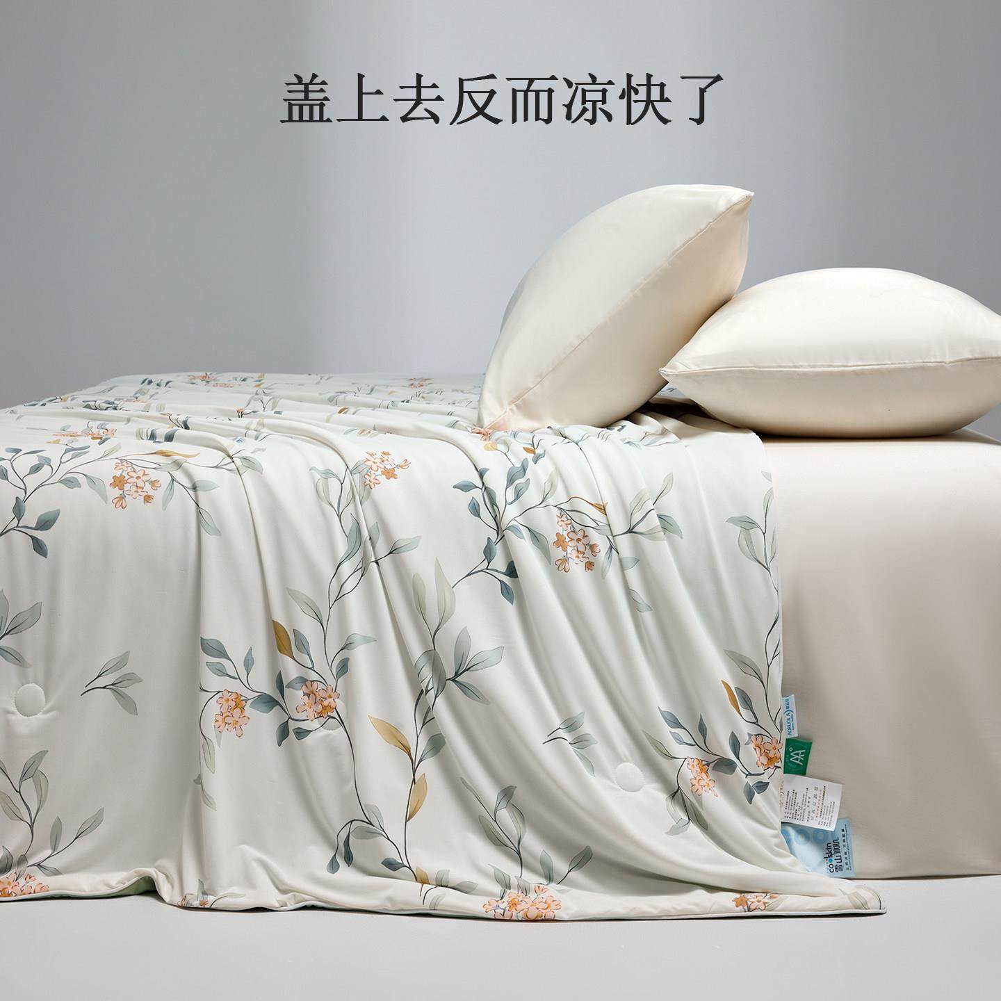 奥若拉凉感冰丝夏凉被A类可水洗双人空调被薄被母婴四季通用抗菌,淘宝优惠券,粉丝福利购,淘宝优惠卷