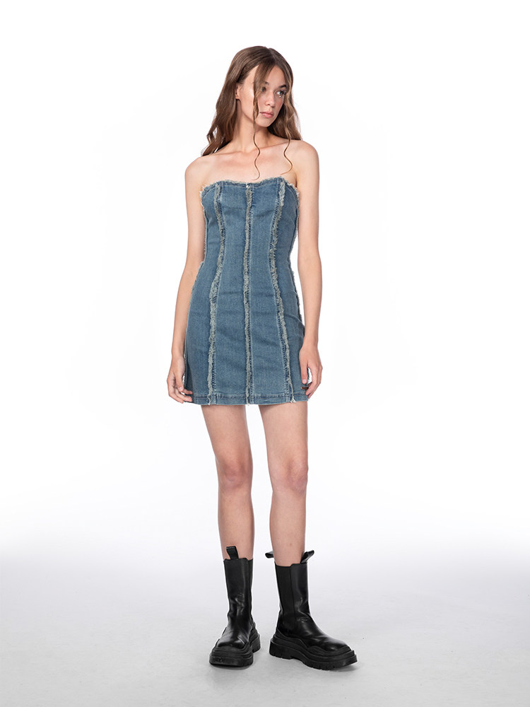 kvkv“blue wave”解构手工连衣裙 kvkv连衣裙