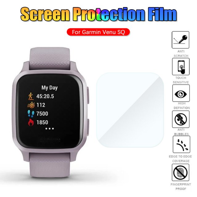 1/2Pcs Soft Tempered Glass Protective Film For Garmin Venu S - 图3