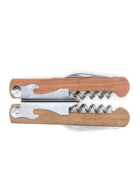 Wood Handle Professional Red Wine Opener Screw Corkscrew Bot