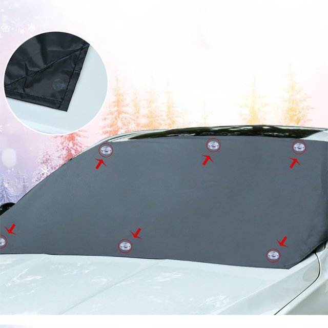 New Practical Car Windscreen Cover Anti Ice Snow Frost Shiel - 图0