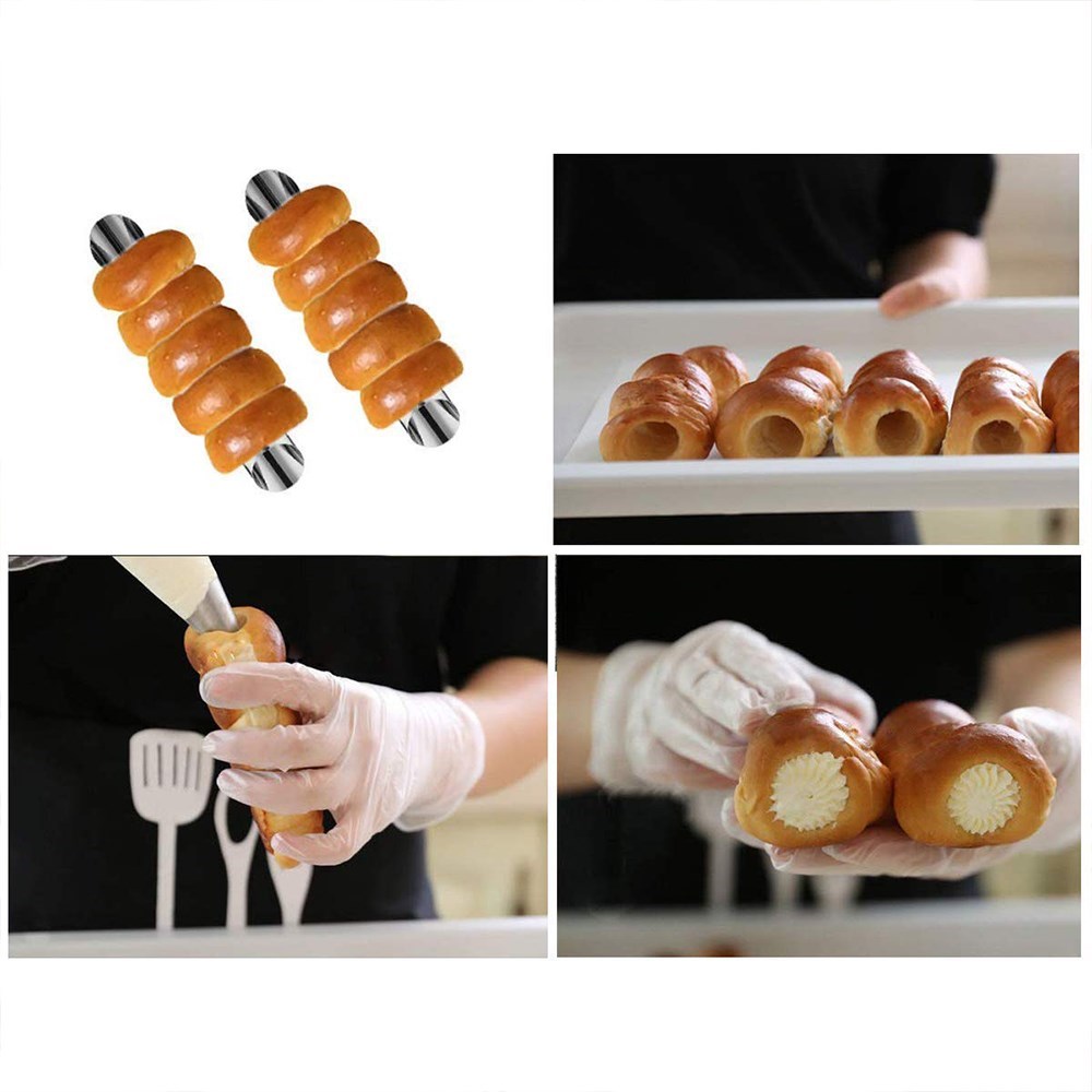 Spiral Croissants Molds Cream Horn Mould Pastry Mold Cookie-图2