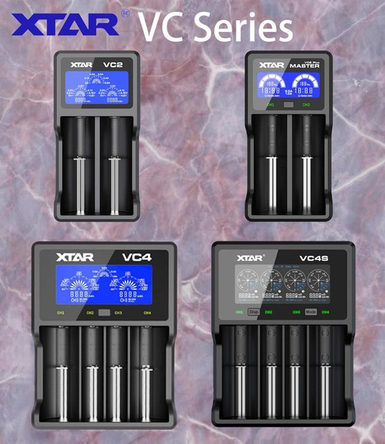 XTAR VC2 VC2 plus VC4 VC2S VC4S  battery charger for 10440/1 - 图0