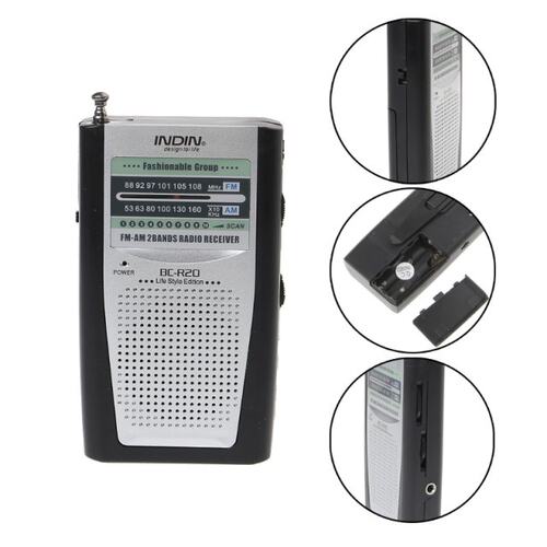 Portable Slim Radio 2-Band AM FM World Receiver DC 3V T - 图0
