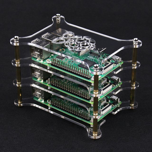 1-5 Layer Raspberry Pi 4 Model B Acrylic Case Clear Transpar - 图3