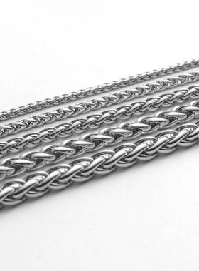 钛钢男士项链霸气潮男配链蛇骨龙骨无吊坠长配饰品情侣粗锁骨链子