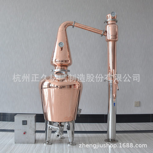 威士忌设备-小型电加热紫铜壶式蒸馏器-实验型铜蒸酒设备-生产酒 - 图2