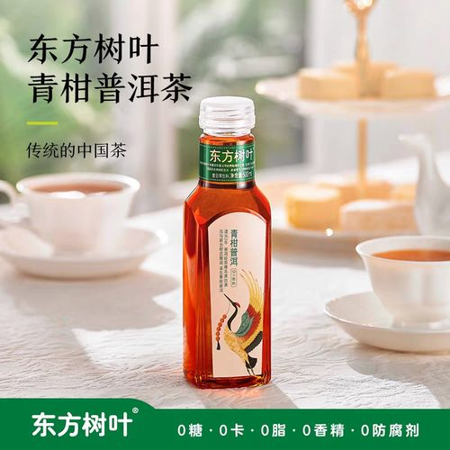 农夫山泉东方树叶青柑普洱瓶装茶500ml*15瓶装整箱-图0