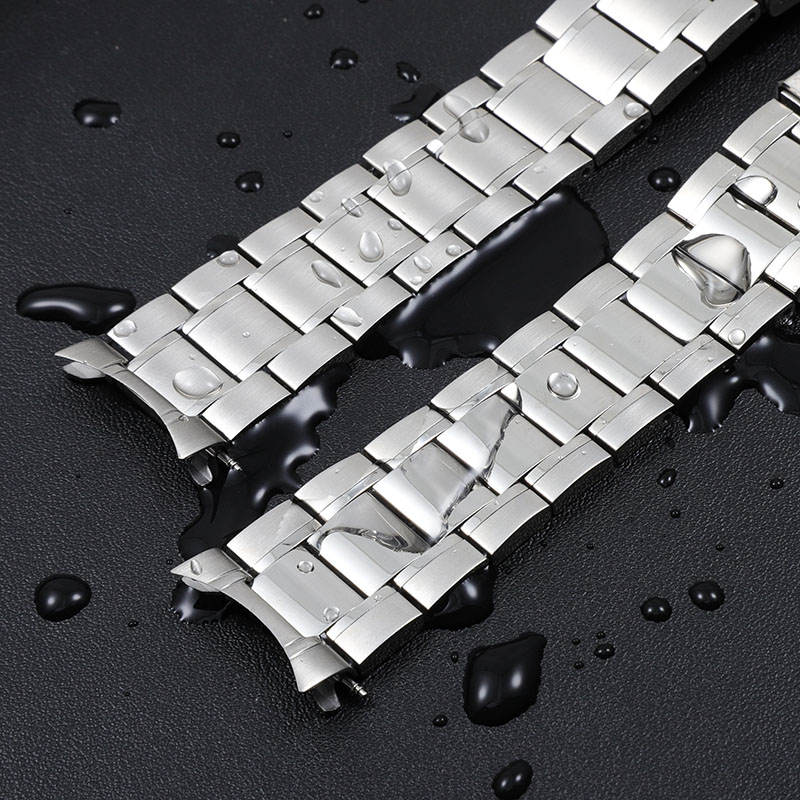 适配卡西欧钢带手表带男MTP-1374/1375原装款实心不锈钢表链22mm-图0