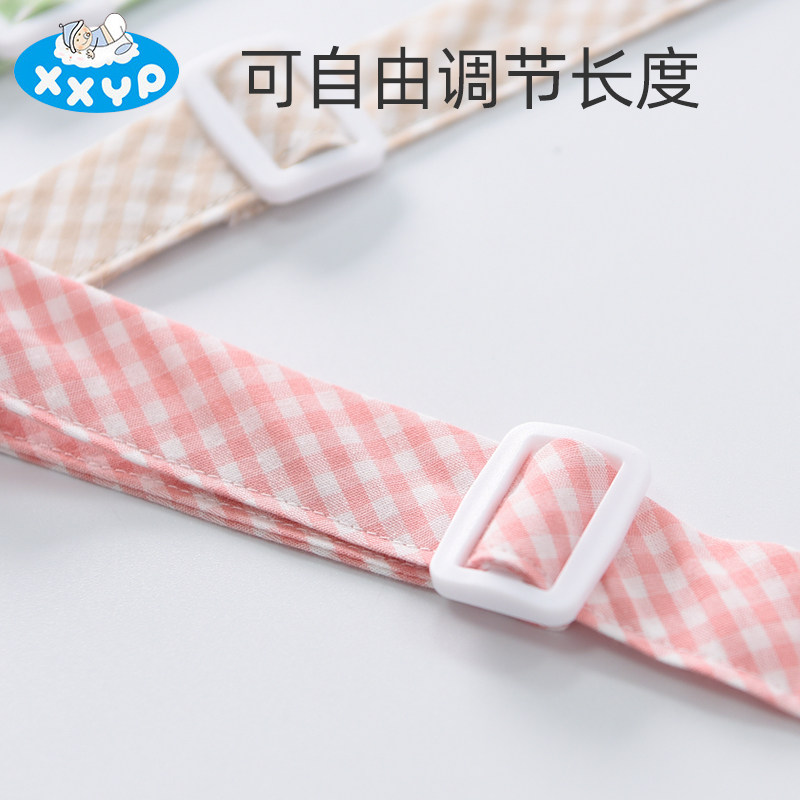 宝宝吃饭防脏口水夹可调节挂脖餐巾夹成人用纯棉纸巾夹婴童餐巾夹