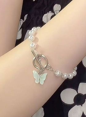 森系闺蜜雪花手链女生简约学生森系闺蜜爱心手链