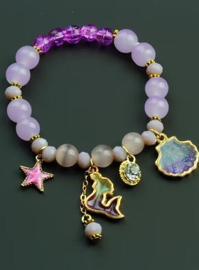 小清新多层星星水晶手链