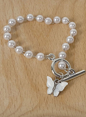 森系闺蜜雪花手链女生简约学生森系闺蜜爱心手链