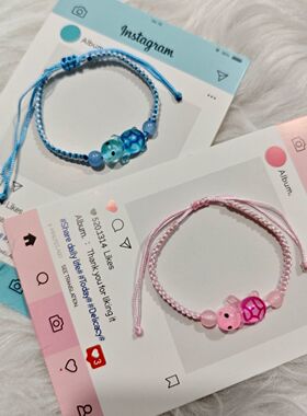 卡通小乌龟手绳高颜值情侣款