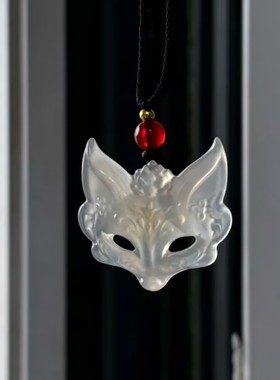 狐狸面罩项链情侣守护吊坠