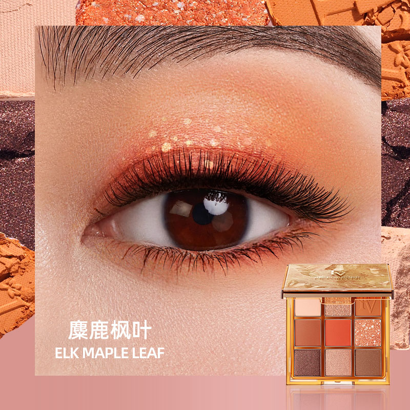 FV九色眼影盘大地色系哑光日常淡妆粉色九宫格眼影正品官方旗舰店