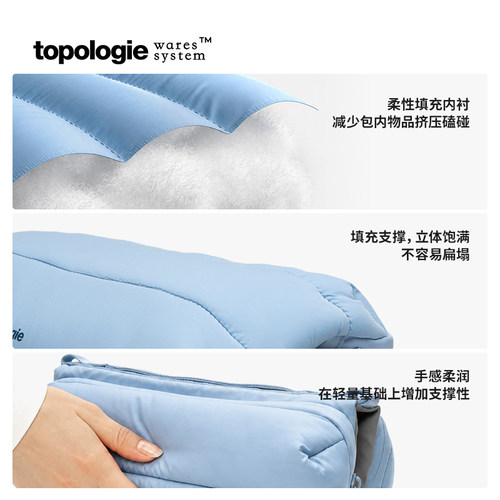 [礼物]Topologie包斜挎枕头包女男云朵包单肩水瓶包腰包秋冬通勤 - 图1