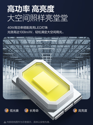 公牛led灯管长条灯日光灯管led一体商用超亮全套节能长条形支架灯 - 图0