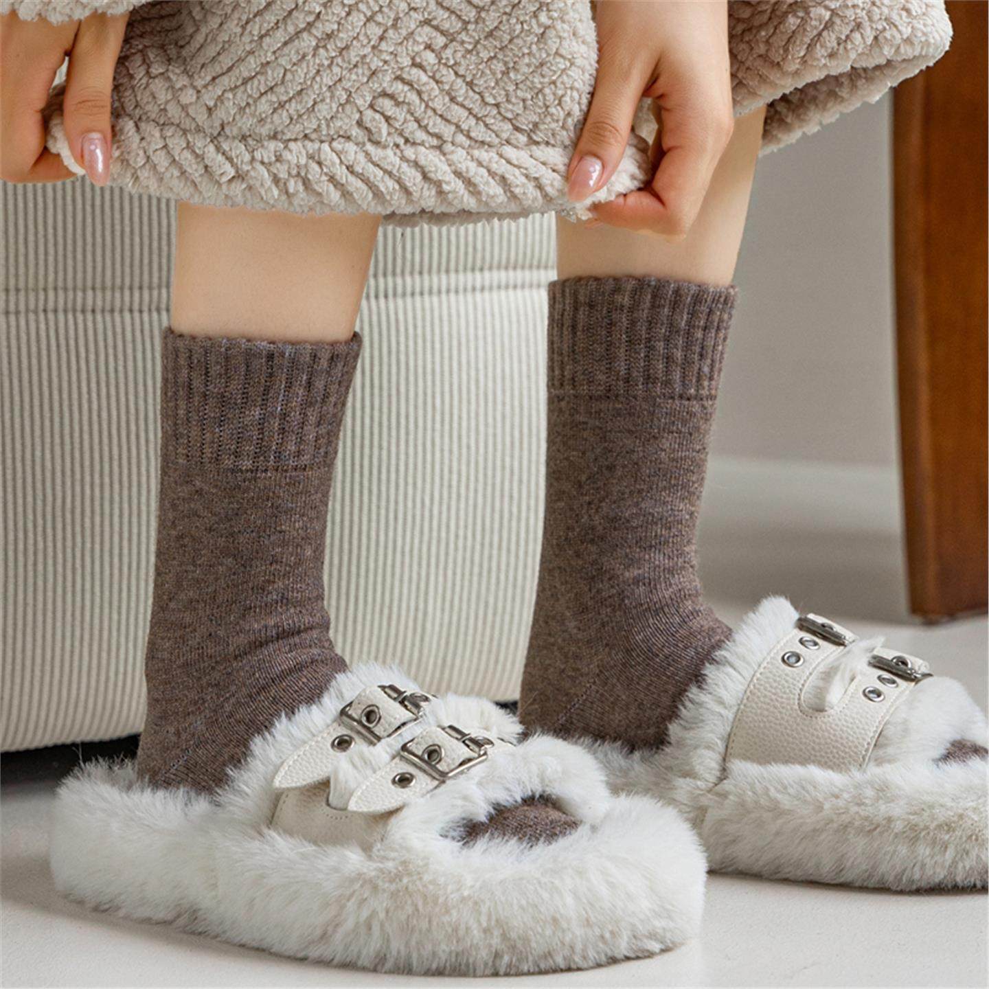 羊绒袜子女防脚气防臭纯棉冬季中筒加绒加厚保暖毛圈冬天足部健康,淘宝优惠券,粉丝福利购,淘宝优惠卷