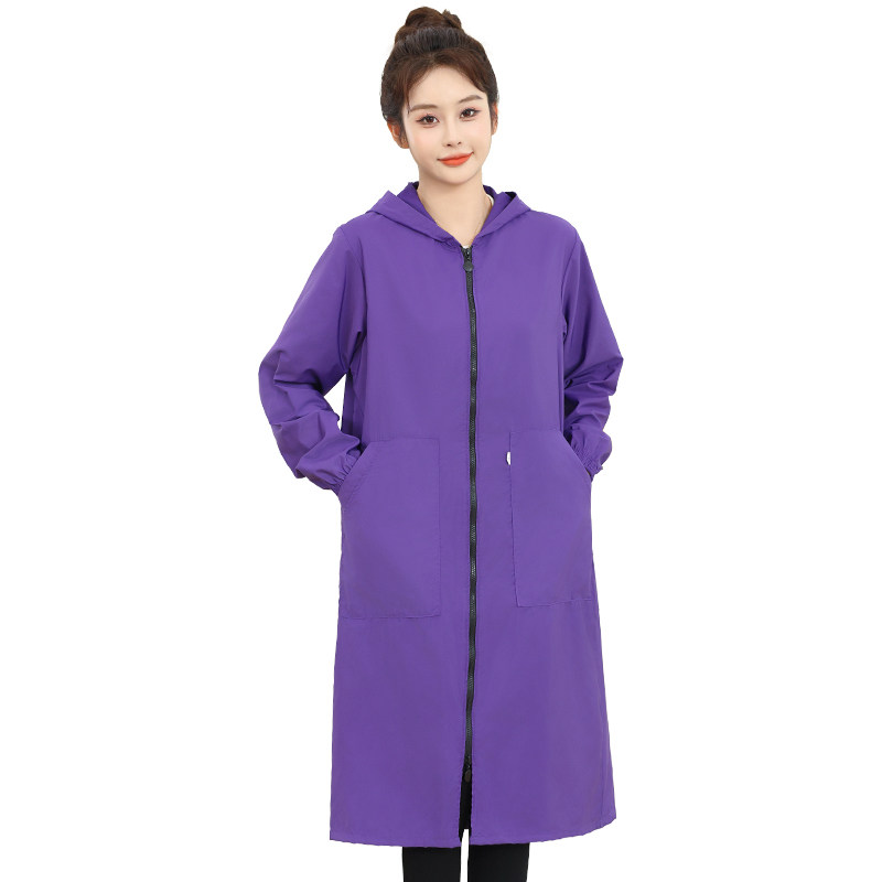 特长大褂纯色防水防油罩衣女秋冬外套厨房围裙工作服家务防尘护衣,淘宝优惠券,粉丝福利购,淘宝优惠卷