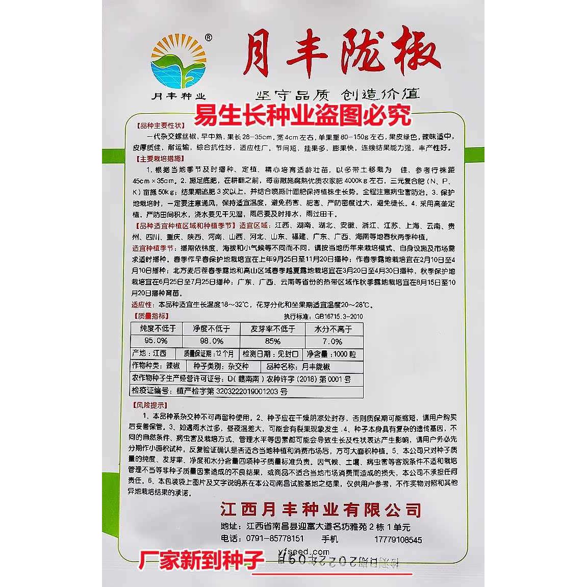 椒月螺丝种子丰陇椒中辣长果高产抗病商品性佳农家春秋播种精选 - 图0