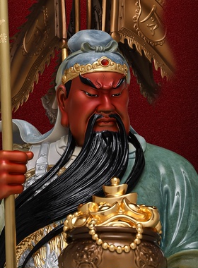 东来紫武财神佛像招财供奉纯铜关公神像铜像财神爷店铺关帝圣君