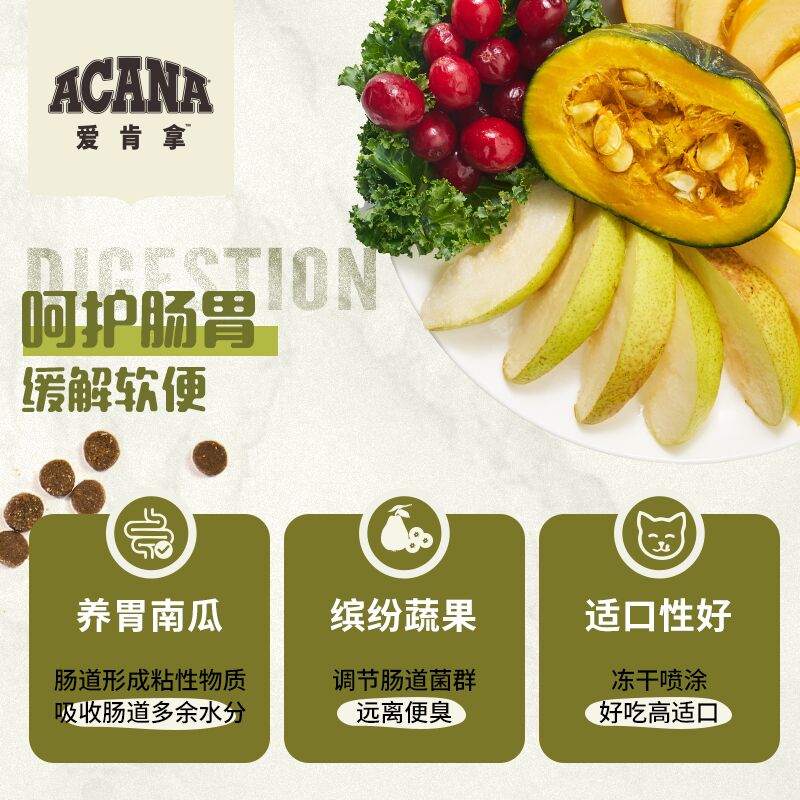 【官方旗舰】ACANA爱肯拿草原盛宴猫粮进口无谷美毛成幼猫粮1.8kg