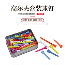 Golf Nail Ball TEE Scale Cup Shaped Maple Wood Ball Nail Golf Ball Needle Gift Box Fit 42 42 70 83mm Multicolor