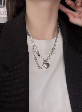 爱心项链2023年新款女ins百搭