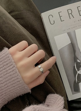 crivla韩版漫画风戒指insins潮
